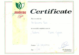 Dyplomy Gabinetu Kosmetyczno - Podologicznego Maria w Gnieźnie